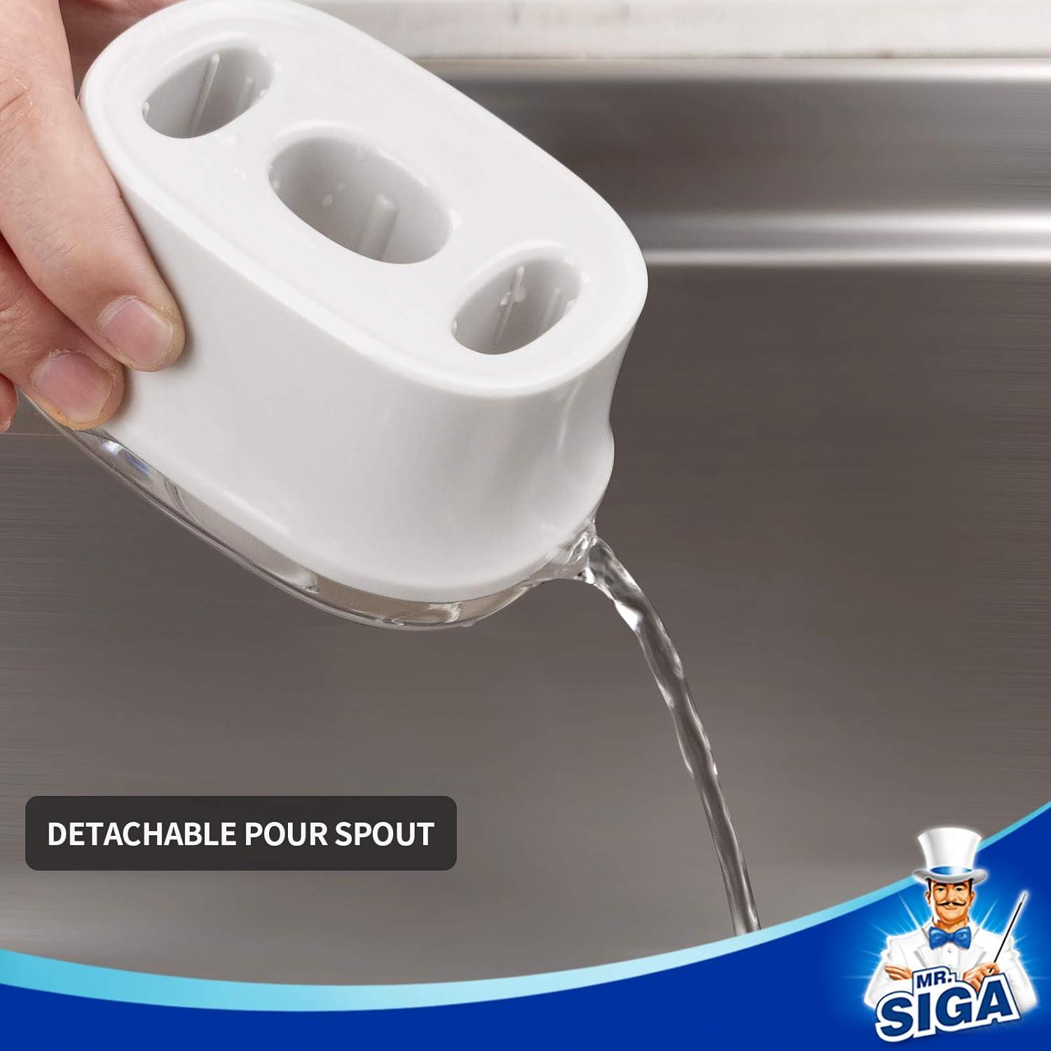 imageMRSIGA Water Bottle Brush Cleaning Set with Storage Holder Cleaning Brushes for Tumbler Straw Baby Bottles Drinking Glasses