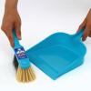 MR. SIGA Dustpan and Brush Set, Pack of 2 Set, Blue & Grey