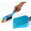 MR. SIGA Dustpan and Brush Set, Pack of 2 Set, Blue & Grey