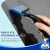 MR.SIGA 2 in 1 Mini Glass Squeegee with Built-in Ice Ripper, 5 Inch Blade, 2 Pack for Tile, Glass, Mirror, Shower, Window Tint, Car