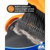 MR.SIGA Broom and Dustpan Set with Adjustable Long Handle, Upright Combo for Floor, Cleaning Lobby, Gray(Gray & Orange)