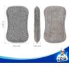 MR.SIGA Dual-Sided Scrub Sponges, Long lasting, Reusable Dishwashing Sponges for Kitchen, 6 Pack