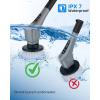 MR.SIGA Electric Spin Scrubber, Cordless Cleaning Brush, Shower Scrubber with 7 Replaceable Brush Head, Waterproof Bathroom Power Scrubber for Kitchen and Bathroom Cleaning