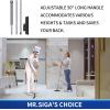 MR.SIGA Heavy Duty Grout Scrub Brush with Long Handle, Shower Floor Scrubber for Cleaning, Tile Scrub Brush with Stiff Bristles