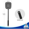 MR.SIGA Heavy Duty Long Handle Fly Swatter, Black, 6 Pack