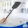 MR.SIGA Heavy Duty Long Handle Fly Swatter, Black, 6 Pack