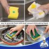 MR.SIGA Heavy Duty Scrub Sponge, Pack of 12, Size:11 x 7 x 3 cm, 4.3″ x 2.8″ x 1.2″(Yellow/Green)