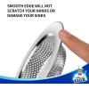 MR.SIGA Kitchen Sink Strainer, Stainless Steel Sink Drain Strainer, Dishwasher Safe, Outer Diameter 4.4 inch/11.2cm, Inner Diameter 3 inch/7.6cm, Pack of 3