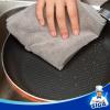 MR.SIGA Microfiber Cleaning Cloth, All-Purpose Microfiber Towels, Streak Free Cleaning Rags, Pack of 12, Grey, Size 32 x 32 cm(12.6 x 12.6 inch)(Grey)