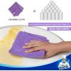 MR.SIGA Microfiber Cleaning Cloths, All-Purpose Microfiber Towels, Streak Free Cleaning Rags, Pack of 12, Purple, Size 32 x 32 cm(12.6 x 12.6 inch)