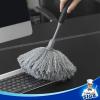 MR.SIGA Microfiber Delicate Duster, Comfortable Non Slip Handle, Detachable Washable Duster Head, Gray & Black