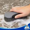 MR.SIGA Multi Purpose Heavy Duty Scrub Brush – Pack of 2(Gray & Black – 2 Pack)