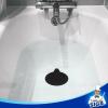 MR.SIGA Silicone Bathtub Stopper, Drain Stopper for Shower, Sink, 5.1″ Diameter, 3 Pack(Black)