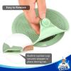 MR.SIGA Silicone Bathtub Stopper, Drain Stopper for Shower, Sink, 5.1″ Diameter, 3 Pack(Green+blue+grey)