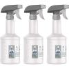MR.SIGA 16 oz Empty Plastic Spray Bottles for Cleaning Solutions, Heavy Duty Household Reusable Spray Bottles with Measurements and Adjustable Leak Proof Nozzle, 3 Pack(470ml  3 Pack)