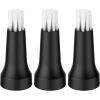 MR.SIGA Electric Spin Scrubber Flat Brush Refills, 3 Pack(Black/White)