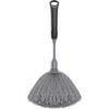 MR.SIGA Microfiber Delicate Duster, Comfortable Non Slip Handle, Detachable Washable Duster Head, Gray & Black
