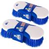 MR.SIGA Multi Purpose Heavy Duty Scrub Brush – Pack of 2(White & Blue – 2 Pack)