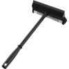 MR.SIGA Professional 2-in-1 Car Window Squeegee and Sponge Scrubber for Cleaning and Washing, Rubber Blade Cleaner With Handle, Black