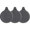 MR.SIGA Silicone Bathtub Stopper, Drain Stopper for Shower, Sink, 5.1″ Diameter, 3 Pack(Gray)