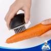 MR.SIGA Fruit and Vegetable Cleaning Brush with Non Slip Comfortable Grip, Pack of 2, Green(Black)