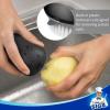 MR.SIGA Fruit and Vegetable Cleaning Brush with Non Slip Comfortable Grip, Pack of 2, Green(Black)