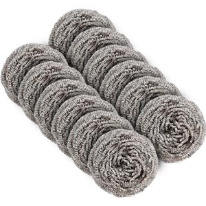 MR.SIGA Stainless Steel Scourer,Pack of 12,30g