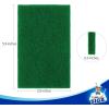 MR.SIGA Heavy Duty Scouring Pads, Household Scrubber for Kitchen, Sink, Dish, 24-Pack, 3.9 x 5.9 inch (10 x 15 cm), Green(24 Scouring Pads)