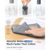 MR.SIGA Waffle Pattern Cleaning Cloths, Reusable Absorbent Microfiber Cleaning Cloths, Lint Free Microfiber Kitchen Towels, 6 Pack, Gray, 11.8 x 11.8 inch
