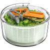 MR.SIGA Large Salad Spinner, Fruit Washing Bowl with Strainer, Salad Dryer for Washing, Spinning, and Draining Greens, Fruits, and Vegetables, 6.87 Quart Capacity